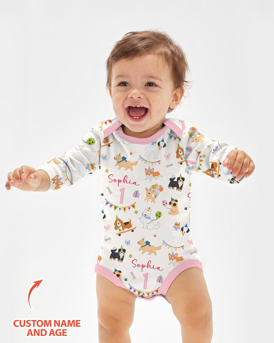 Gerippte Babykleidung mit individuellem Foto - Weich &amp; Skizzenhaft