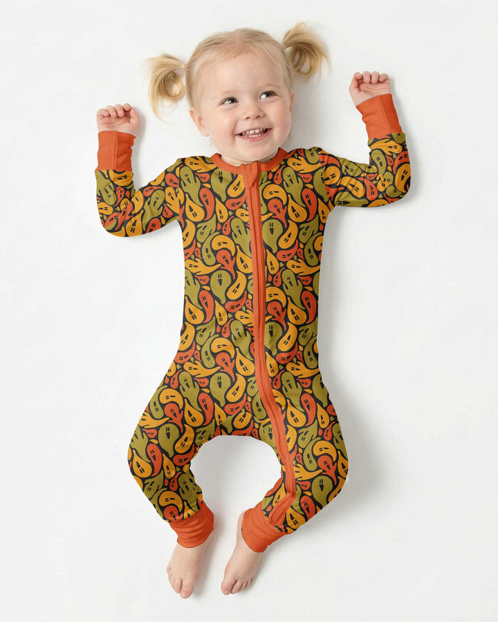 Retro Haunts & Happy Boos Bamboo Convertible Zippy