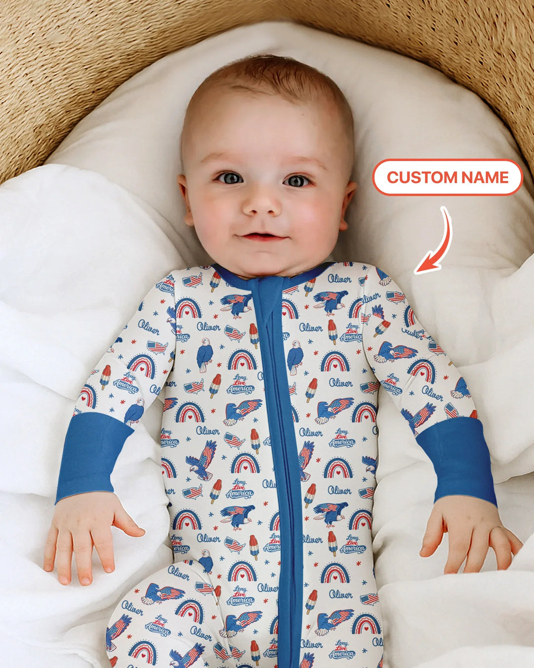 Gerippte Babykleidung mit individuellem Foto - Weich &amp; Skizzenhaft