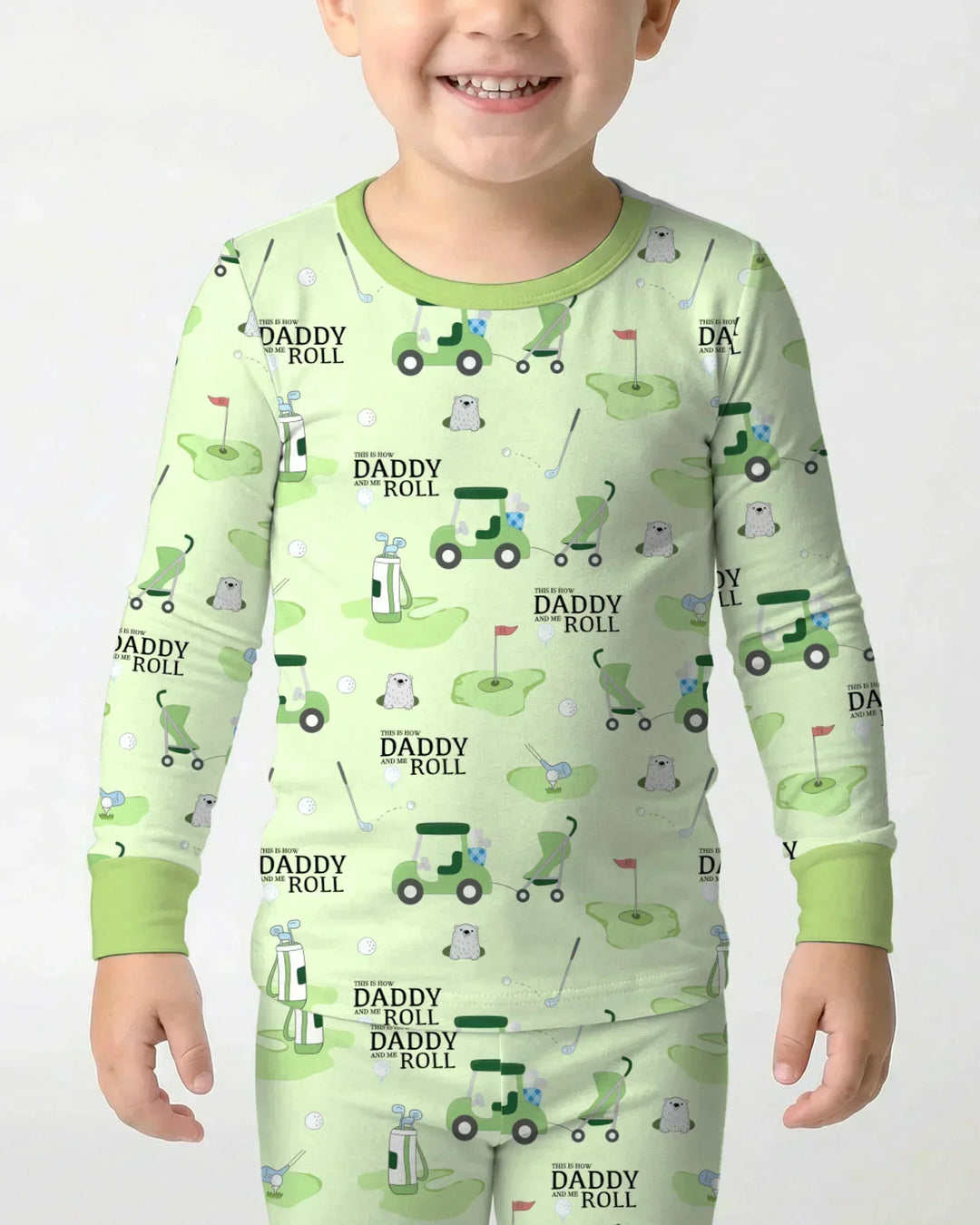 Daddy Golf Team Bamboo Two Piece Long Sleeve Pajama Set