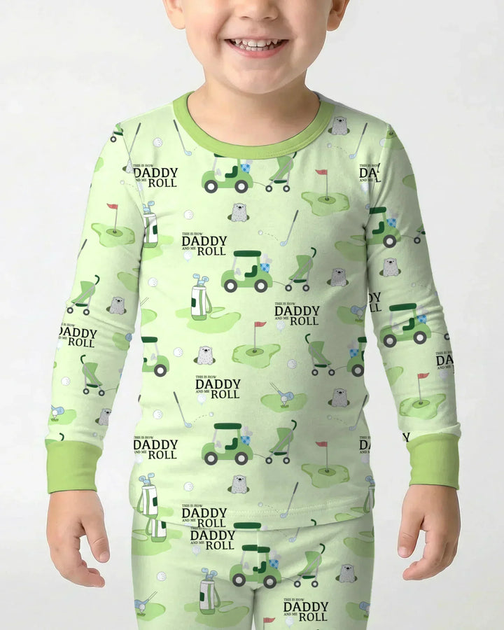 Daddy Golf Team Bamboo Two Piece Long Sleeve Pajama Set
