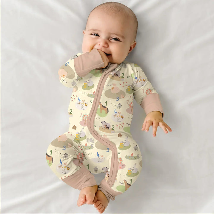 Gerippte Babykleidung mit individuellem Foto - Weich &amp; Skizzenhaft
