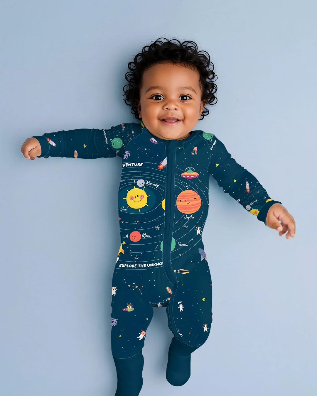 Gerippte Babykleidung mit individuellem Foto - Weich &amp; Skizzenhaft