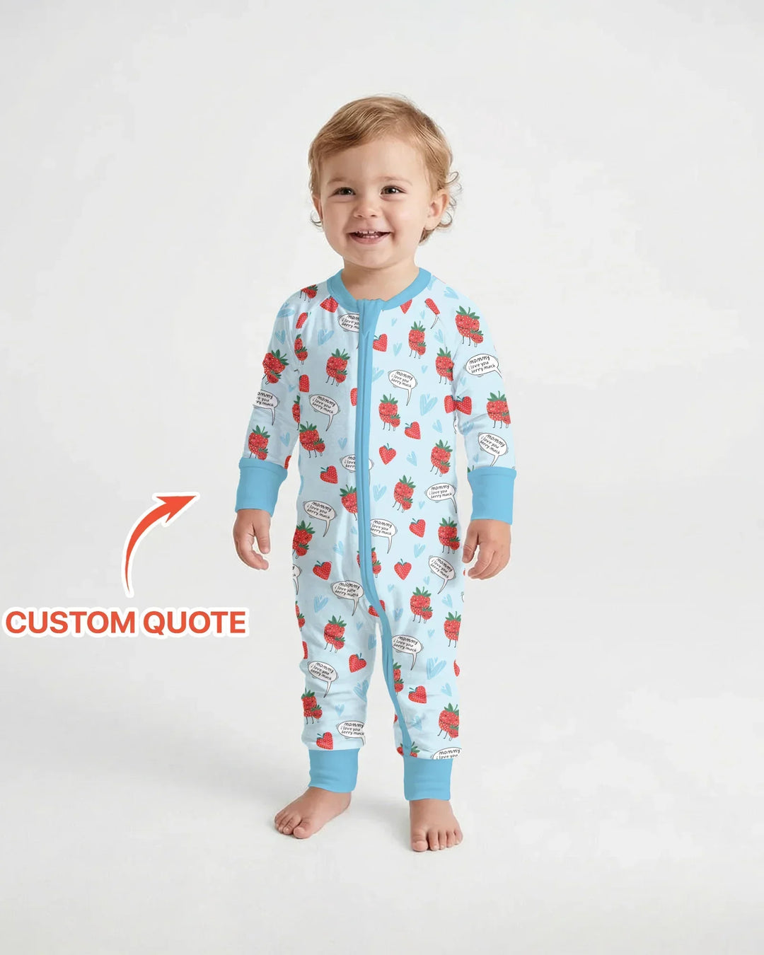 Gerippte Babykleidung mit individuellem Foto - Weich &amp; Skizzenhaft
