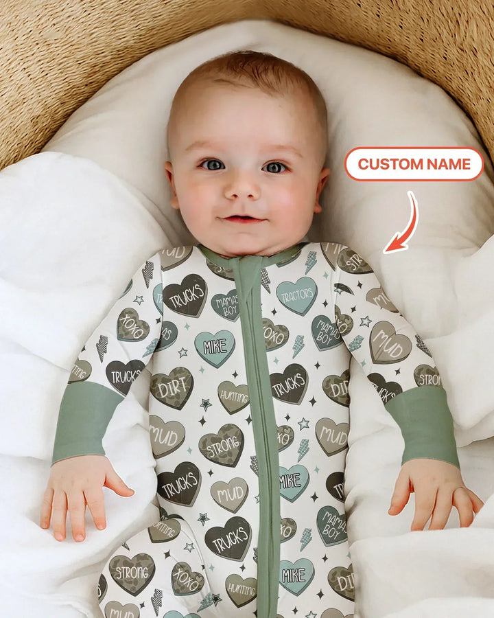 Gerippte Babykleidung mit individuellem Foto - Weich &amp; Skizzenhaft