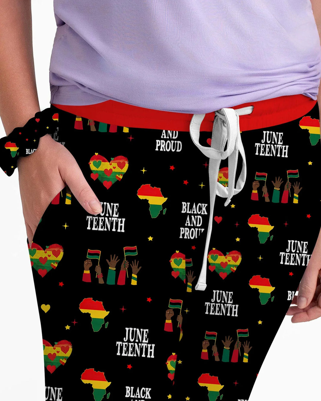 Juneteenth Schwarz und Stolz Bambus Damen Pyjama Set