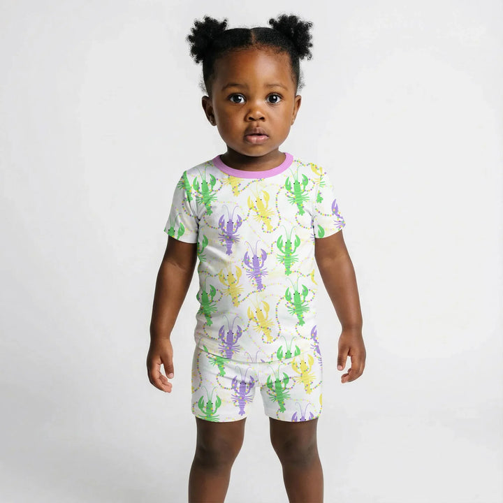 Template Zweiteiliges Pyjama-Set mit kurzen Ärmeln und Shorts