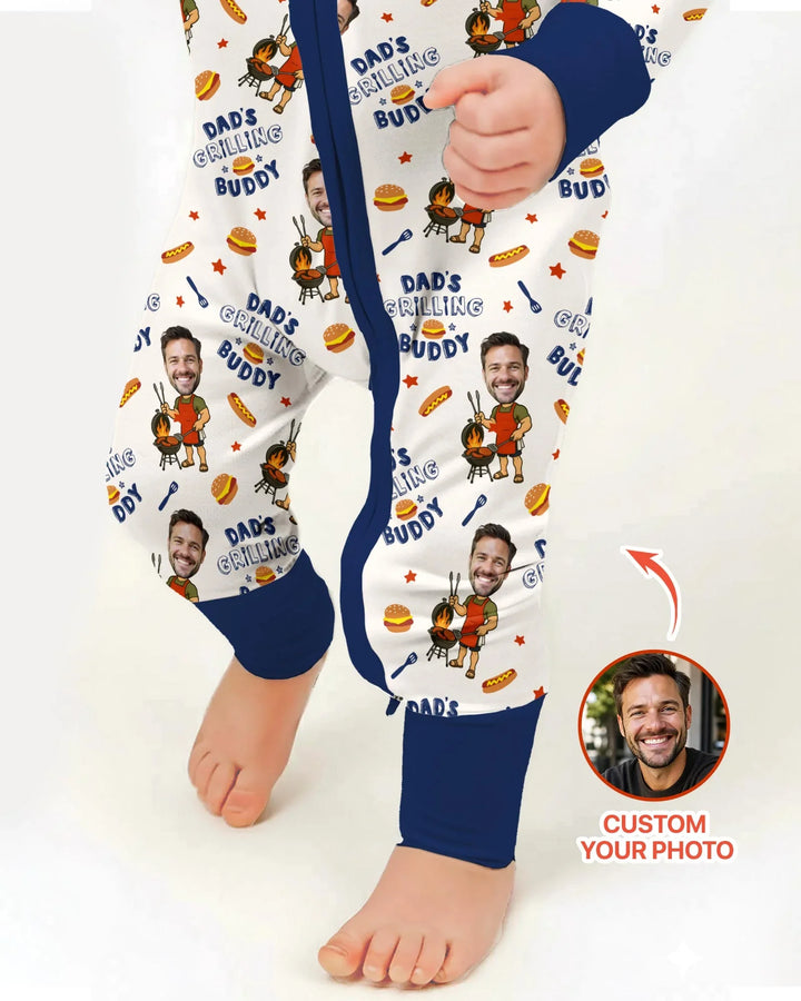 Gerippte Babykleidung mit individuellem Foto - Weich &amp; Skizzenhaft