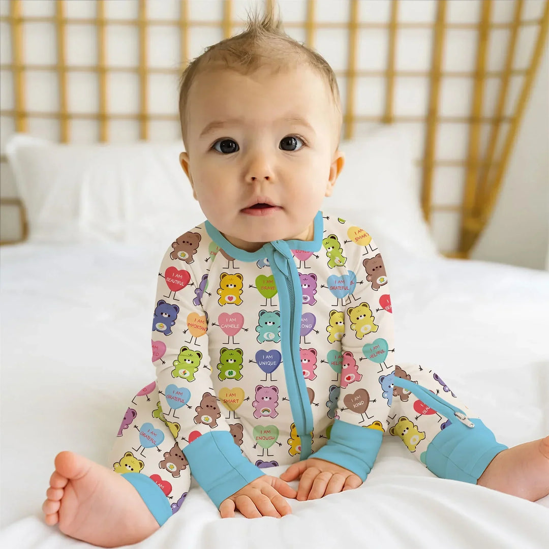 Gerippte Babykleidung mit individuellem Foto - Weich &amp; Skizzenhaft
