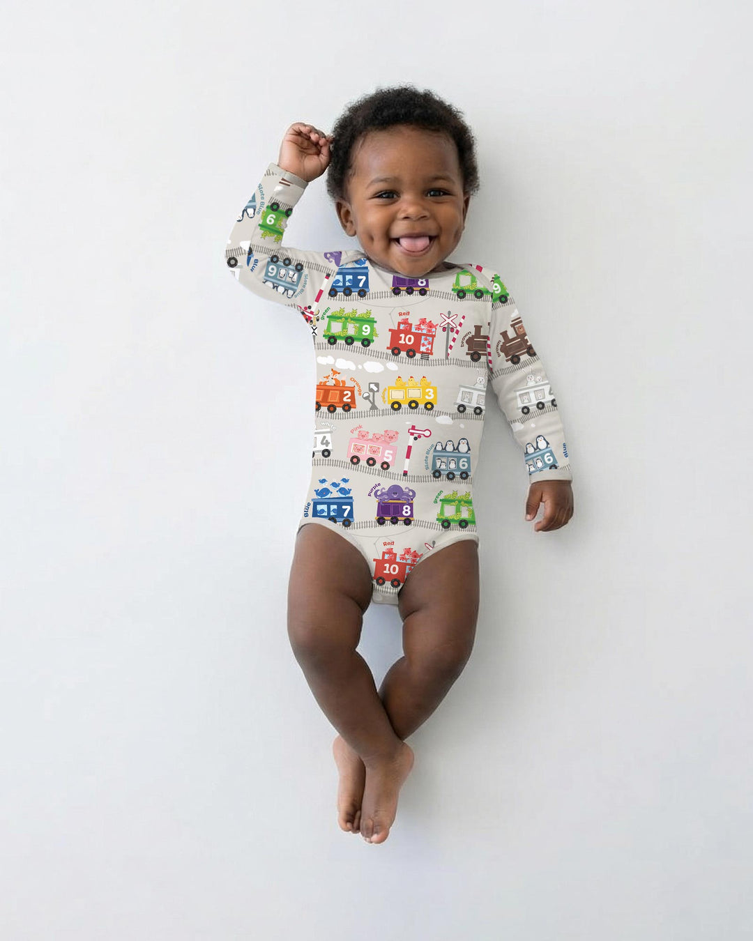 Gerippte Babykleidung mit individuellem Foto - Weich &amp; Skizzenhaft