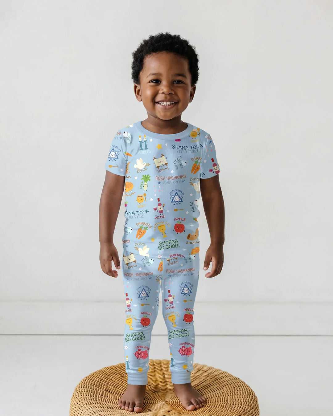Zweiteiliges, kurzärmliges Pyjama-Set mit Marienkäfern