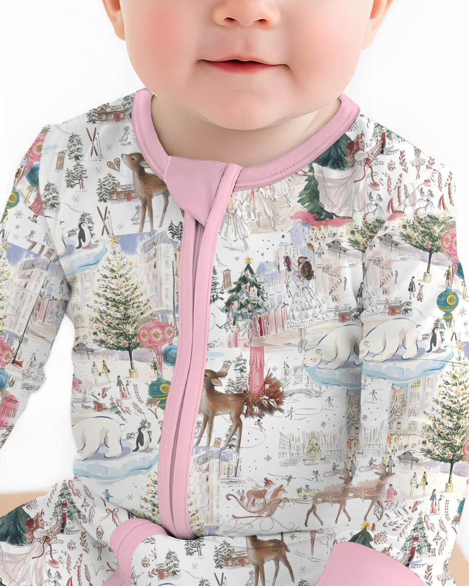 Enchanted Winter Wonderland Bamboo Convertible Zippy
