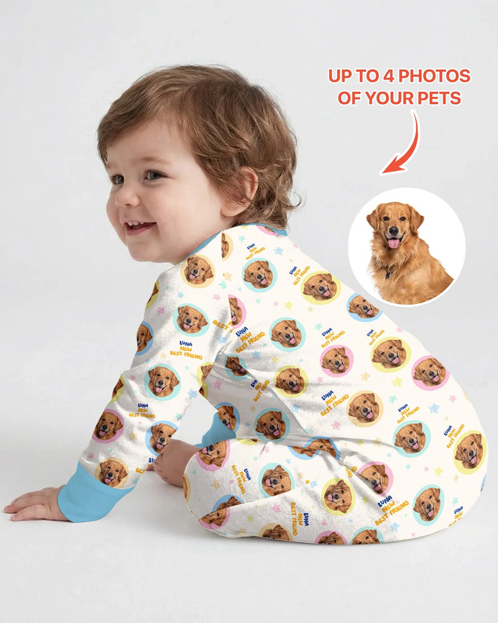 Gerippte Babykleidung mit individuellem Foto - Weich &amp; Skizzenhaft