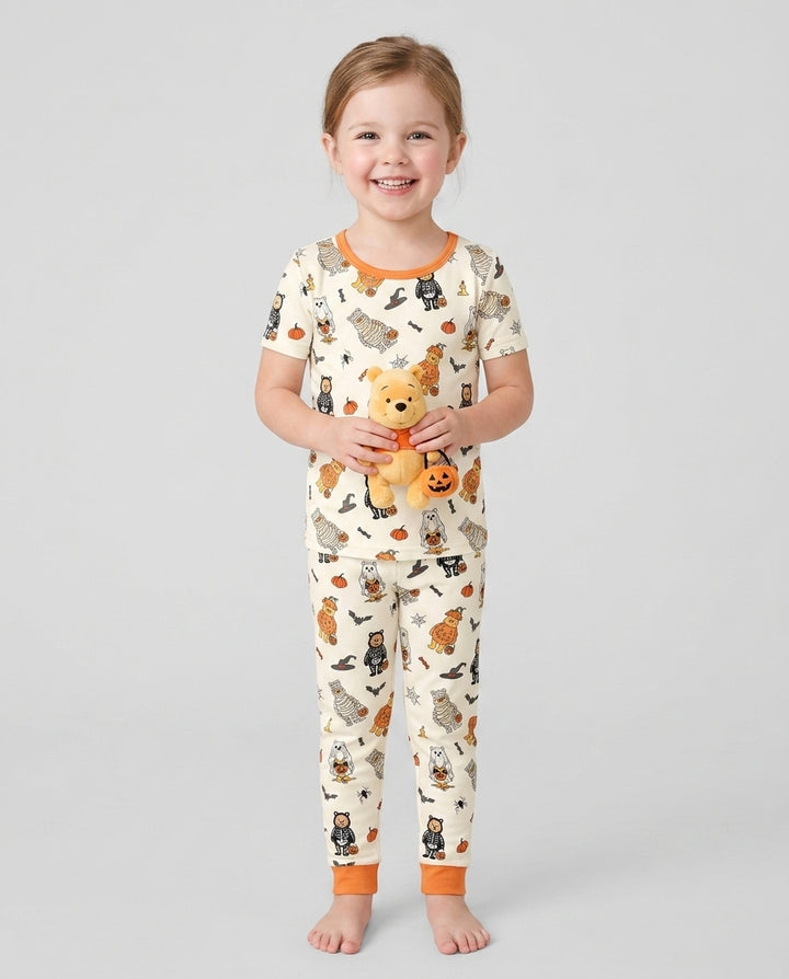 Zweiteiliges, kurzärmliges Pyjama-Set mit Marienkäfern