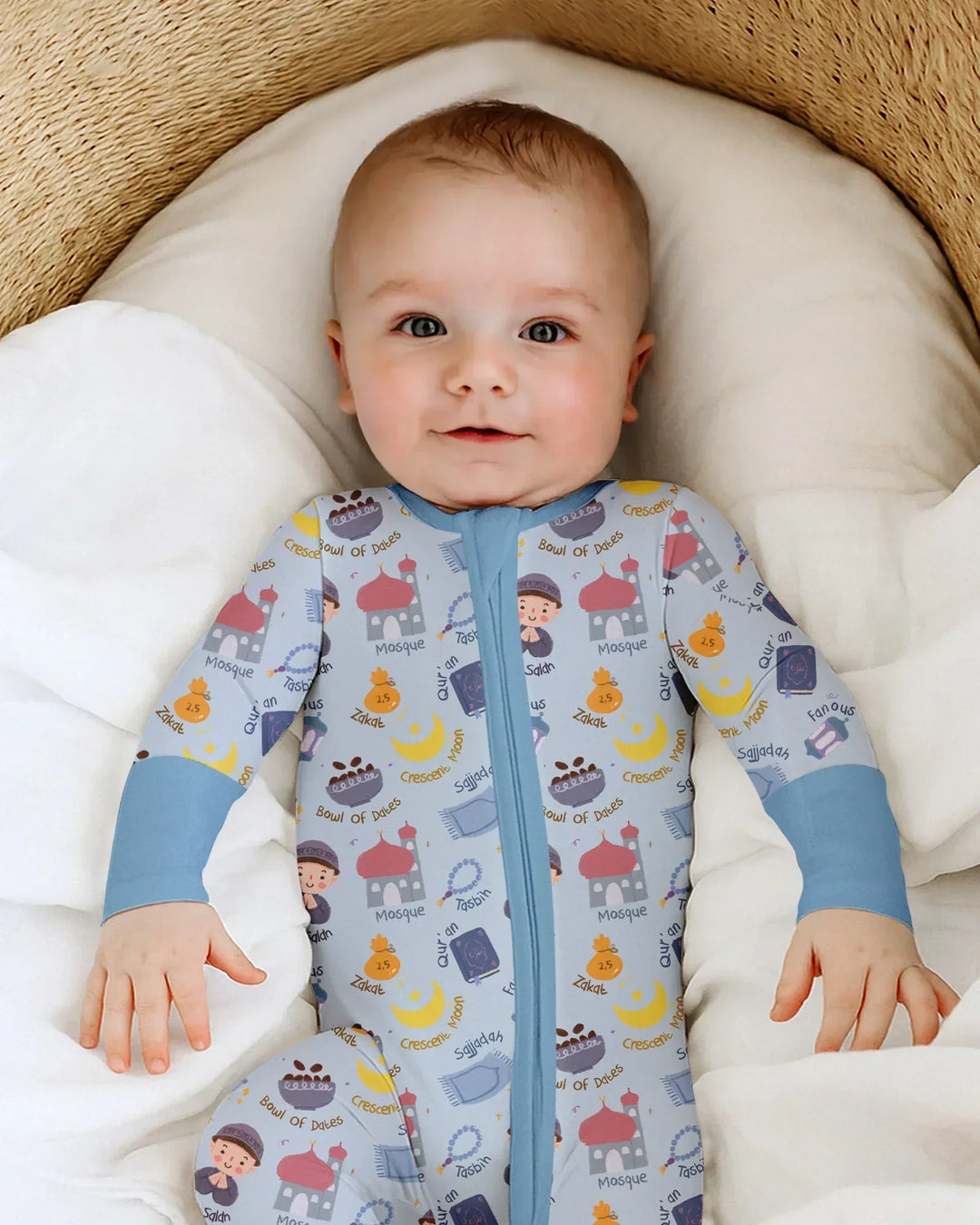 Gerippte Babykleidung mit individuellem Foto - Weich &amp; Skizzenhaft