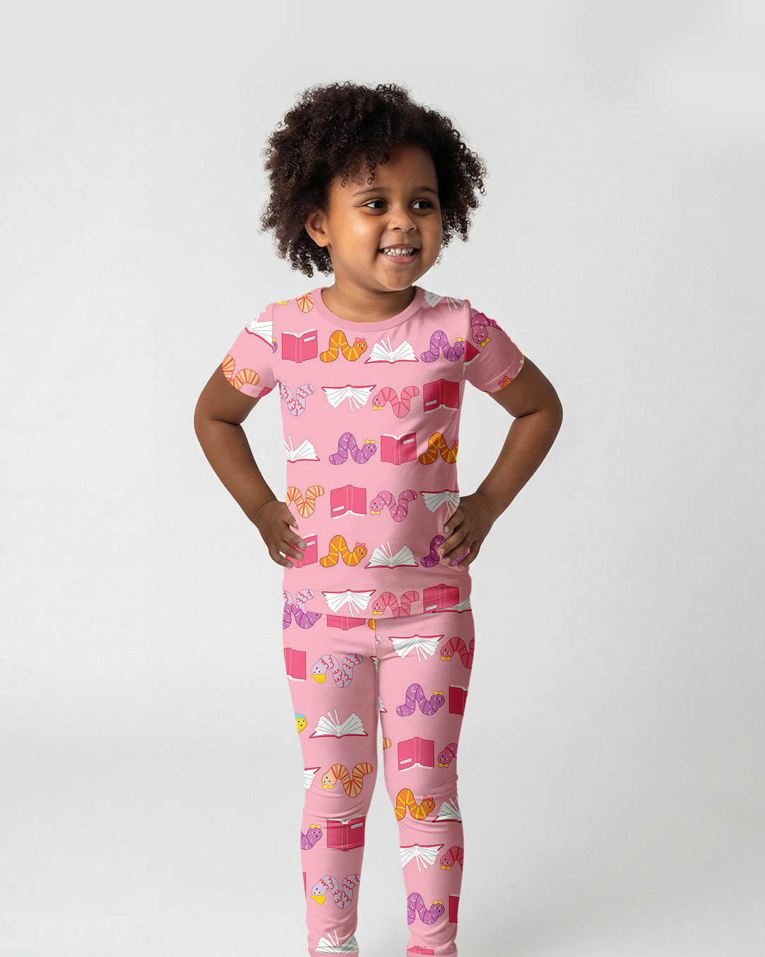 Zweiteiliges, kurzärmliges Pyjama-Set mit Marienkäfern