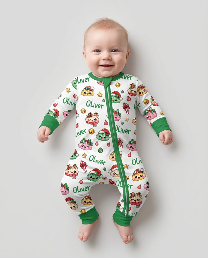 Custom Name Christmas Dumpling The Bow Bamboo Convertible Zippy