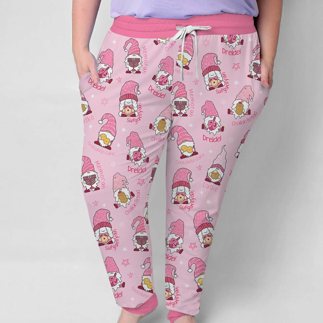 Happy Hanukkah Matching Family Women Pajama Set , Happy Hanukkah Matching Family Women Pajama Set - Only Shirt / S