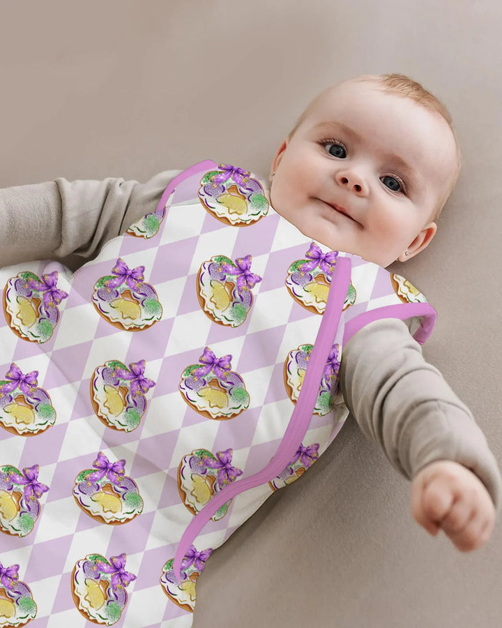 Mardi Gras Donut Bamboo Sleep Bag