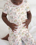 Zweiteiliges, kurzärmliges Pyjama-Set mit Marienkäfern