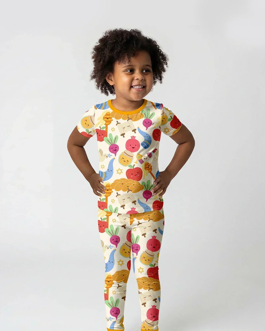 Zweiteiliges, kurzärmliges Pyjama-Set mit Marienkäfern