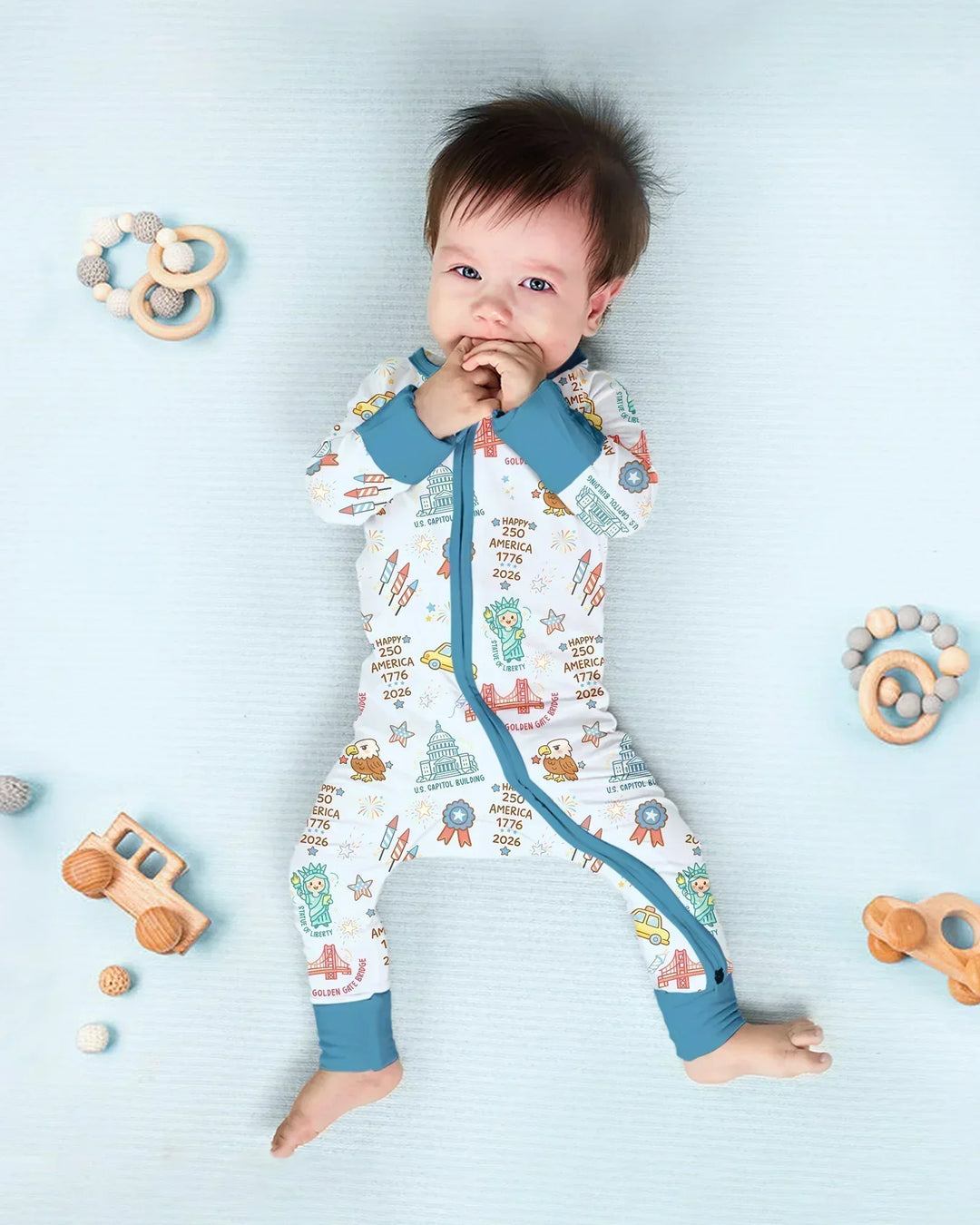 Gerippte Babykleidung mit individuellem Foto - Weich &amp; Skizzenhaft