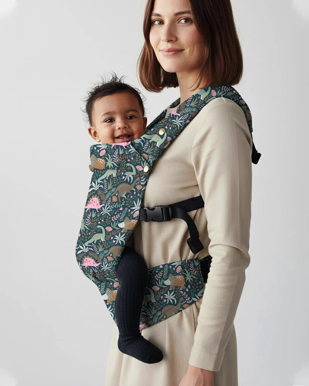 Whimsical Dino Garden Adventure Baby Carrier