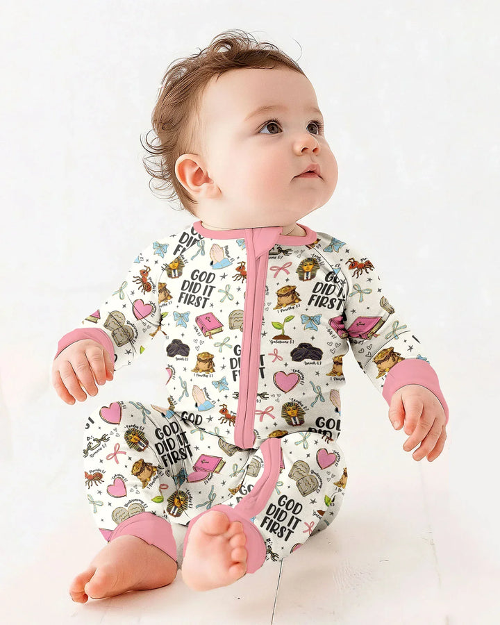 Gerippte Babykleidung mit individuellem Foto - Weich &amp; Skizzenhaft