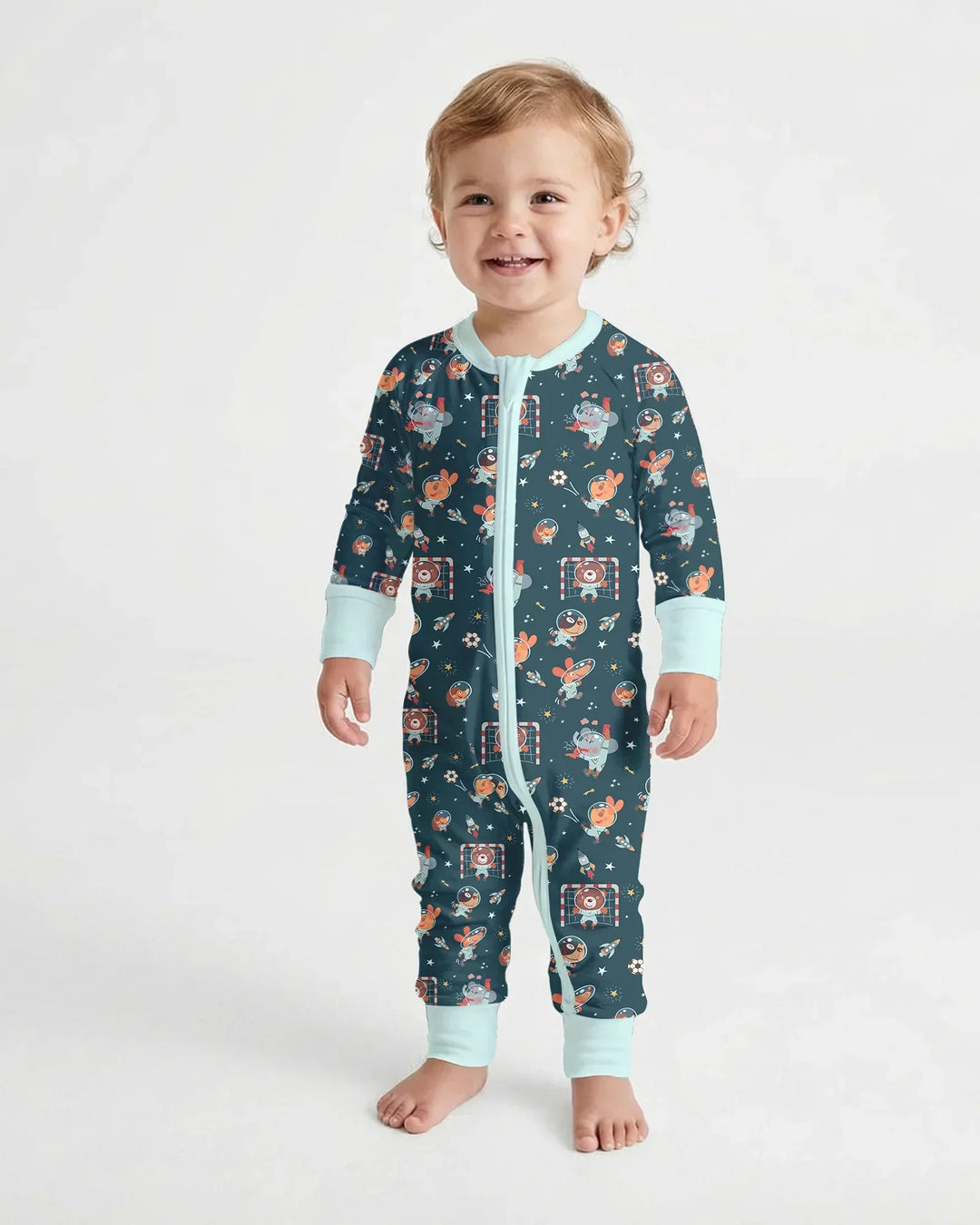 Gerippte Babykleidung mit individuellem Foto - Weich &amp; Skizzenhaft