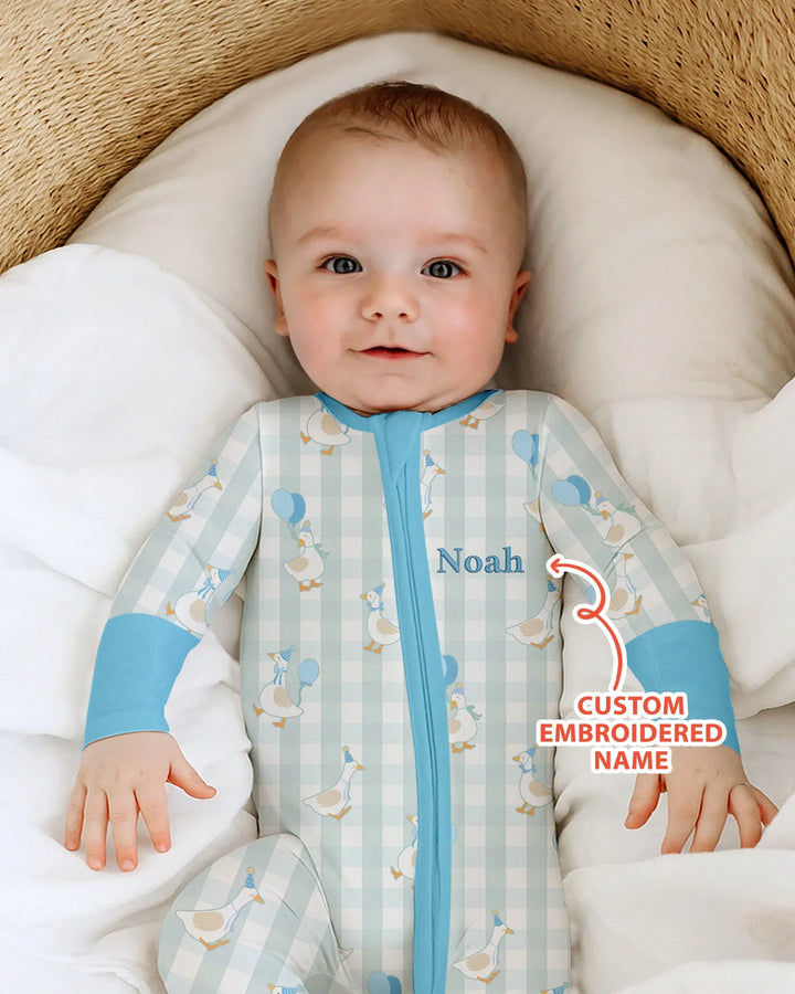 Gerippte Babykleidung mit individuellem Foto - Weich &amp; Skizzenhaft