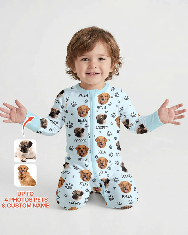 Gerippte Babykleidung mit individuellem Foto - Weich &amp; Skizzenhaft