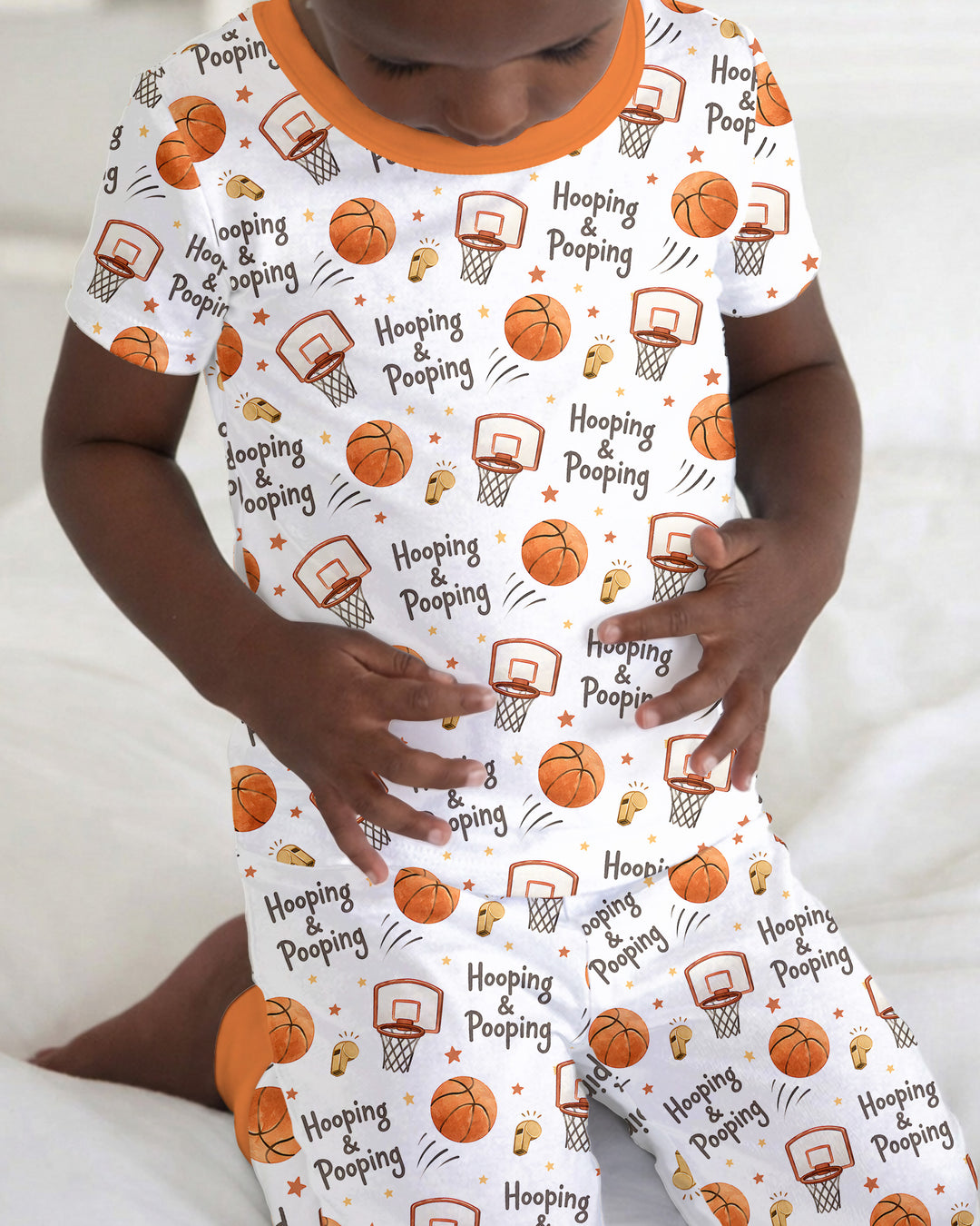 Zweiteiliges, kurzärmliges Pyjama-Set mit Marienkäfern