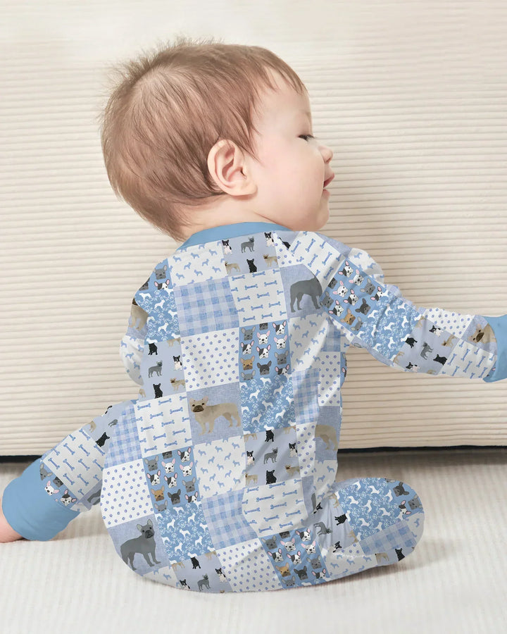 Gerippte Babykleidung mit individuellem Foto - Weich &amp; Skizzenhaft