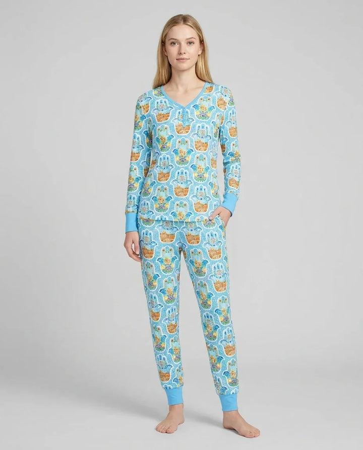 Vorlage Bambus Damen Pyjama Set