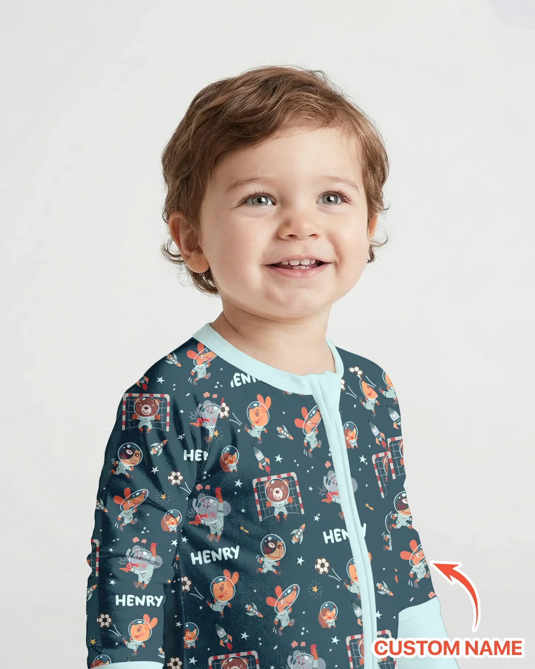 Gerippte Babykleidung mit individuellem Foto - Weich &amp; Skizzenhaft