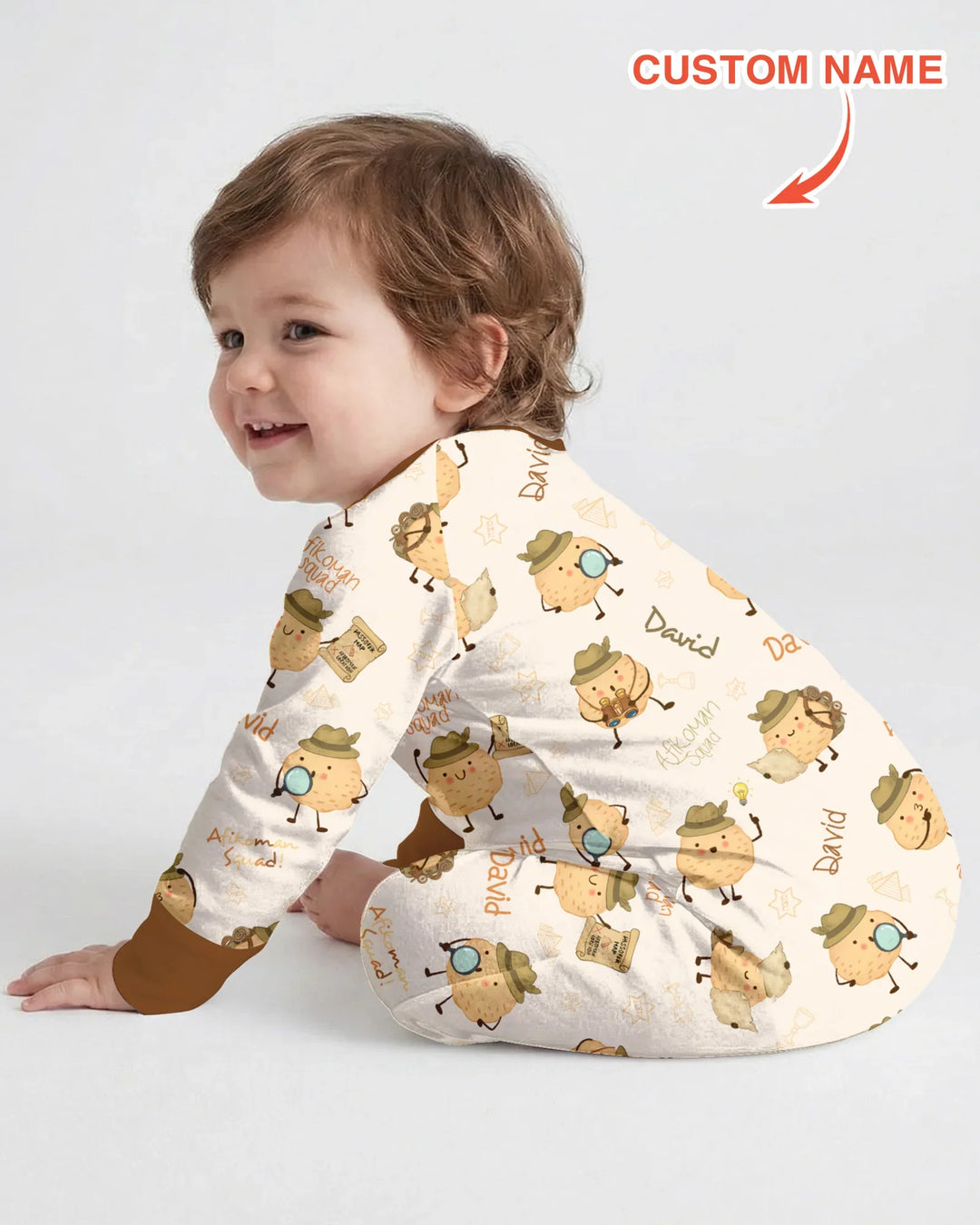 Gerippte Babykleidung mit individuellem Foto - Weich &amp; Skizzenhaft