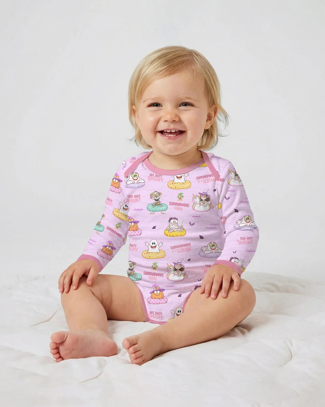 Gerippte Babykleidung mit individuellem Foto - Weich &amp; Skizzenhaft