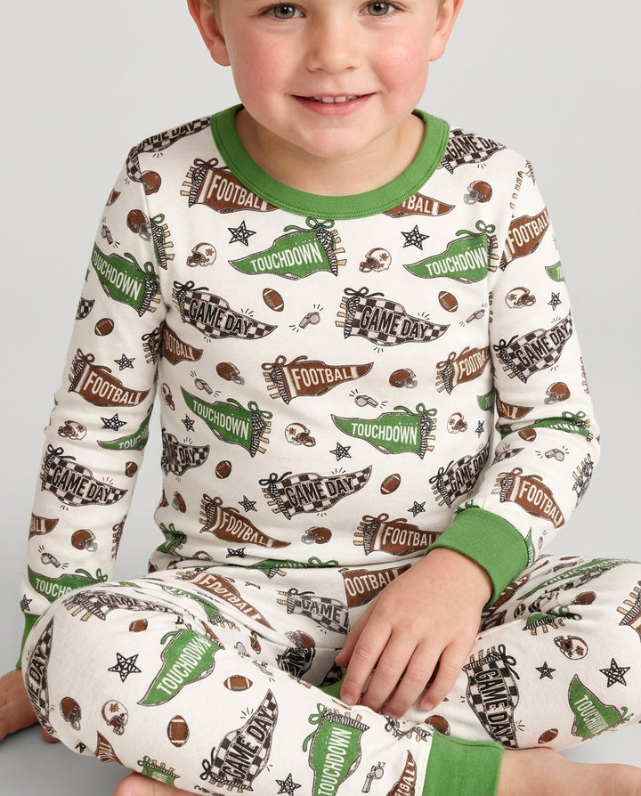 Touchdown Season Bamboo Two Piece Long Sleeve Pajama Set