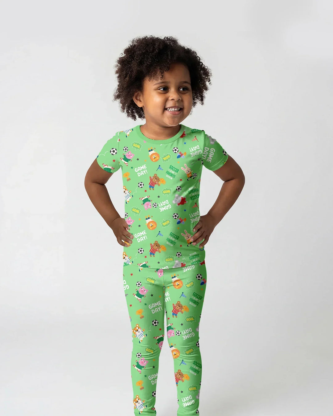Zweiteiliges, kurzärmliges Pyjama-Set mit Marienkäfern