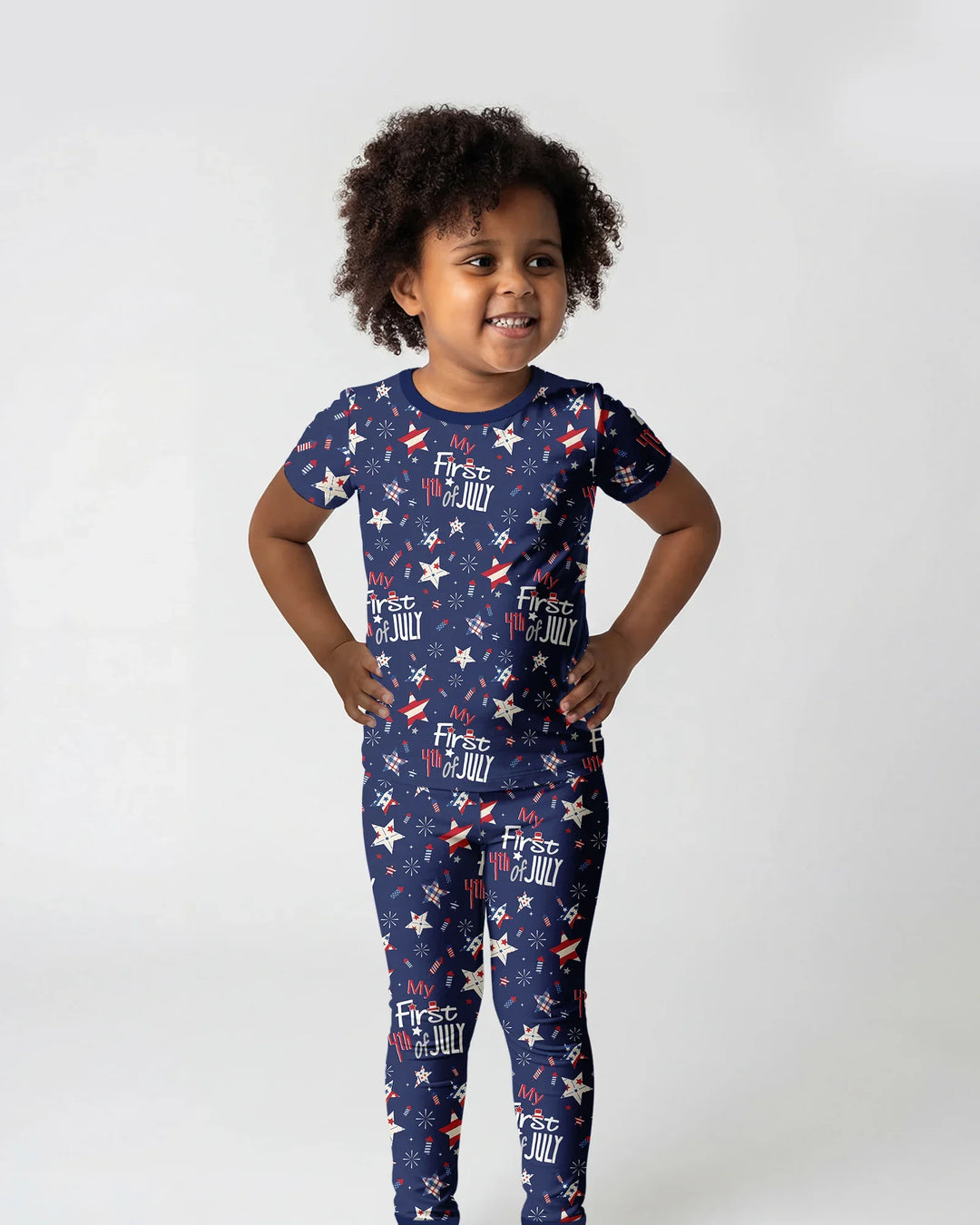Zweiteiliges, kurzärmliges Pyjama-Set mit Marienkäfern