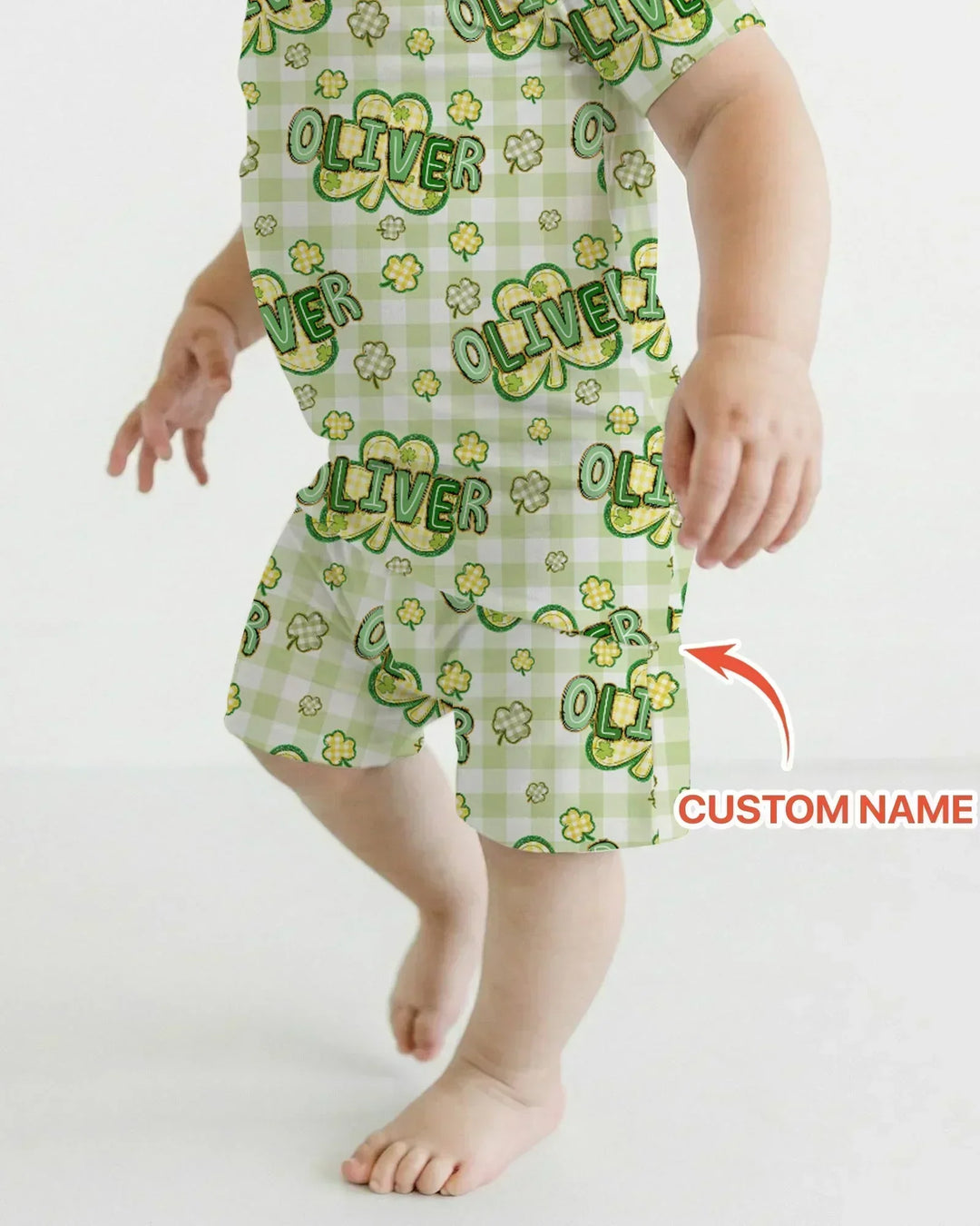 Zweiteiliges Pyjama-Set mit kurzen Ärmeln und Shorts im Sommer-Design