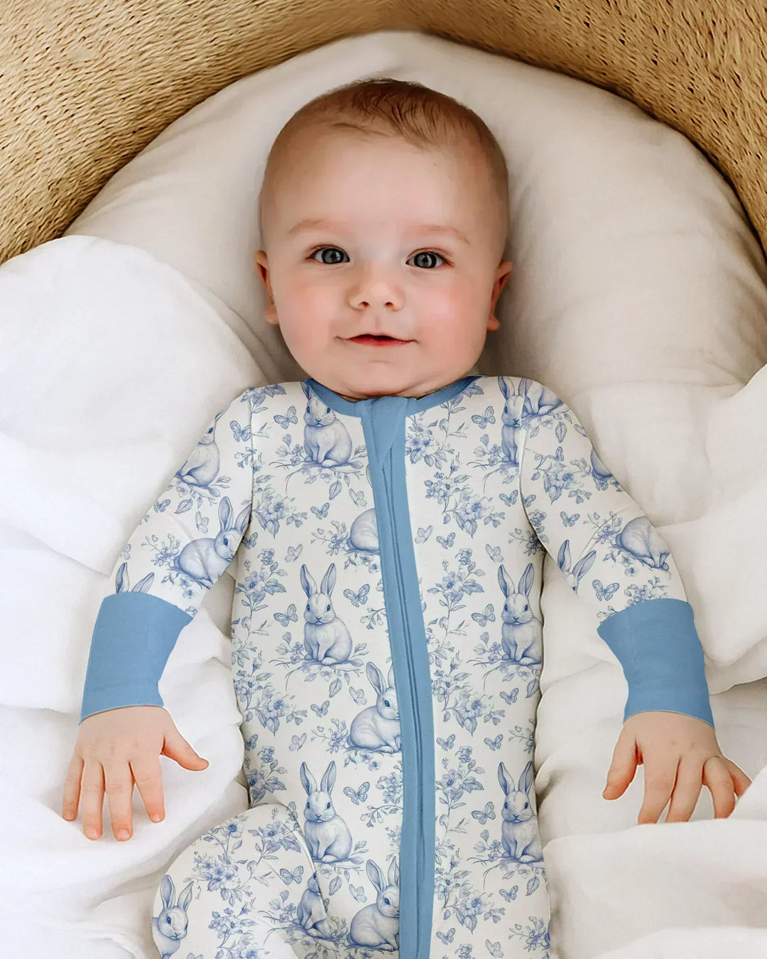 Gerippte Babykleidung mit individuellem Foto - Weich &amp; Skizzenhaft