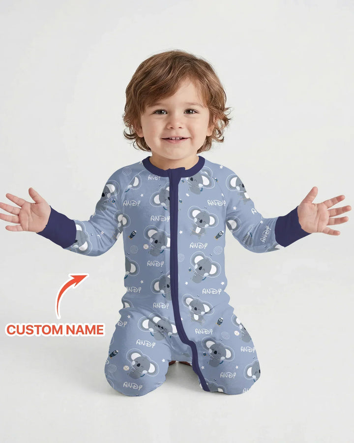 Gerippte Babykleidung mit individuellem Foto - Weich &amp; Skizzenhaft