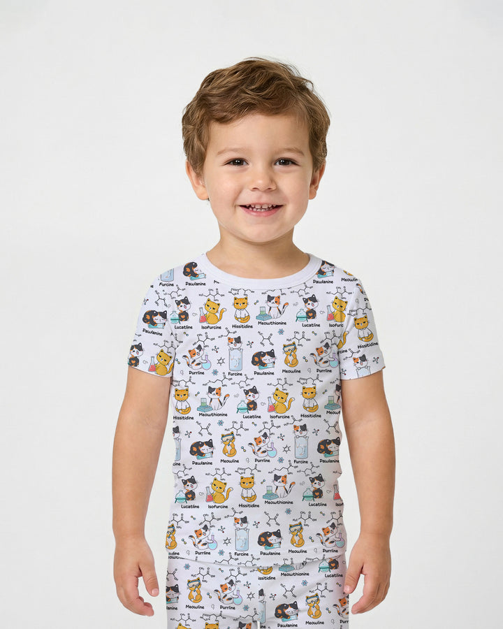 Zweiteiliges, kurzärmliges Pyjama-Set mit Marienkäfern