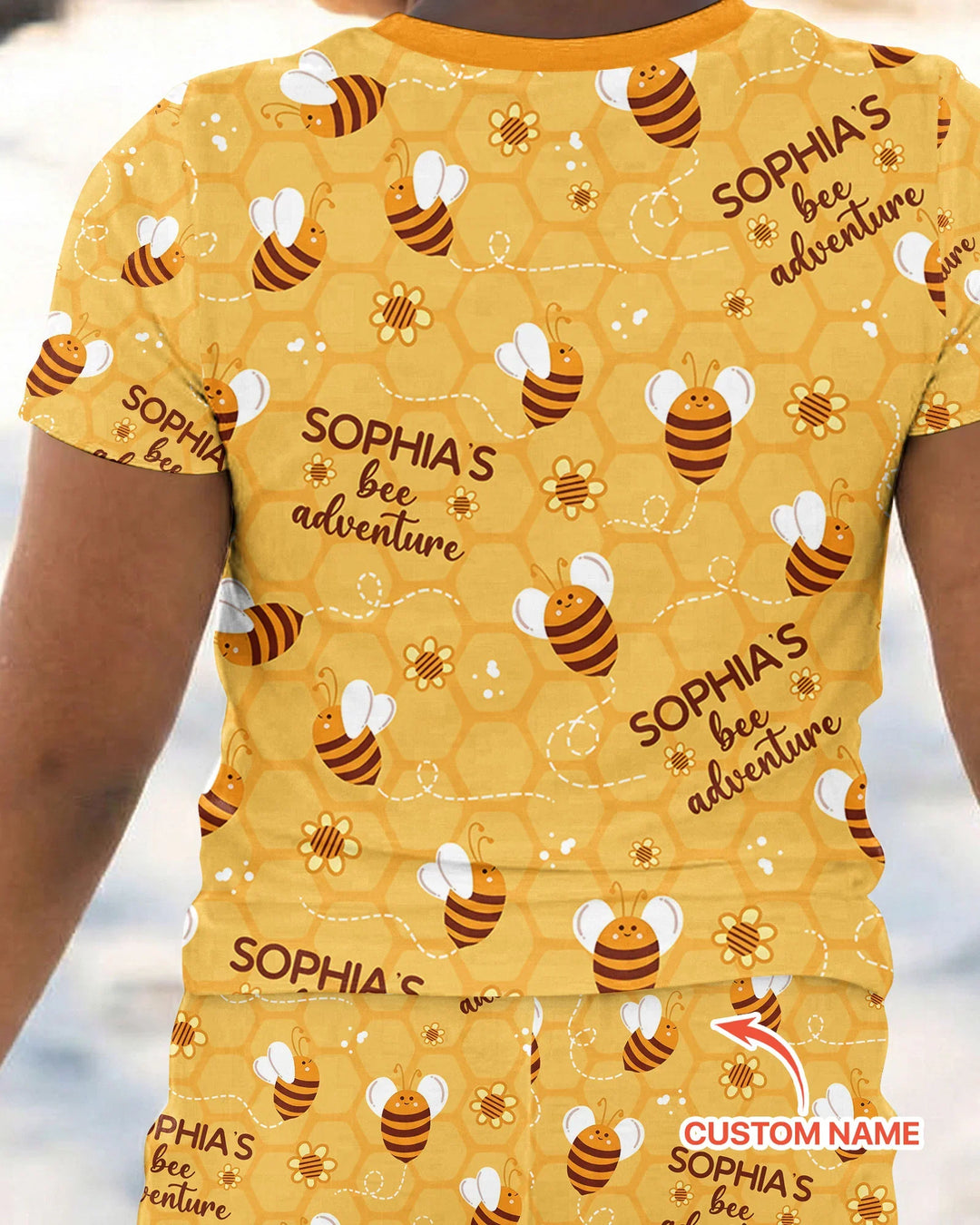Zweiteiliges, kurzärmliges Pyjama-Set mit Marienkäfern