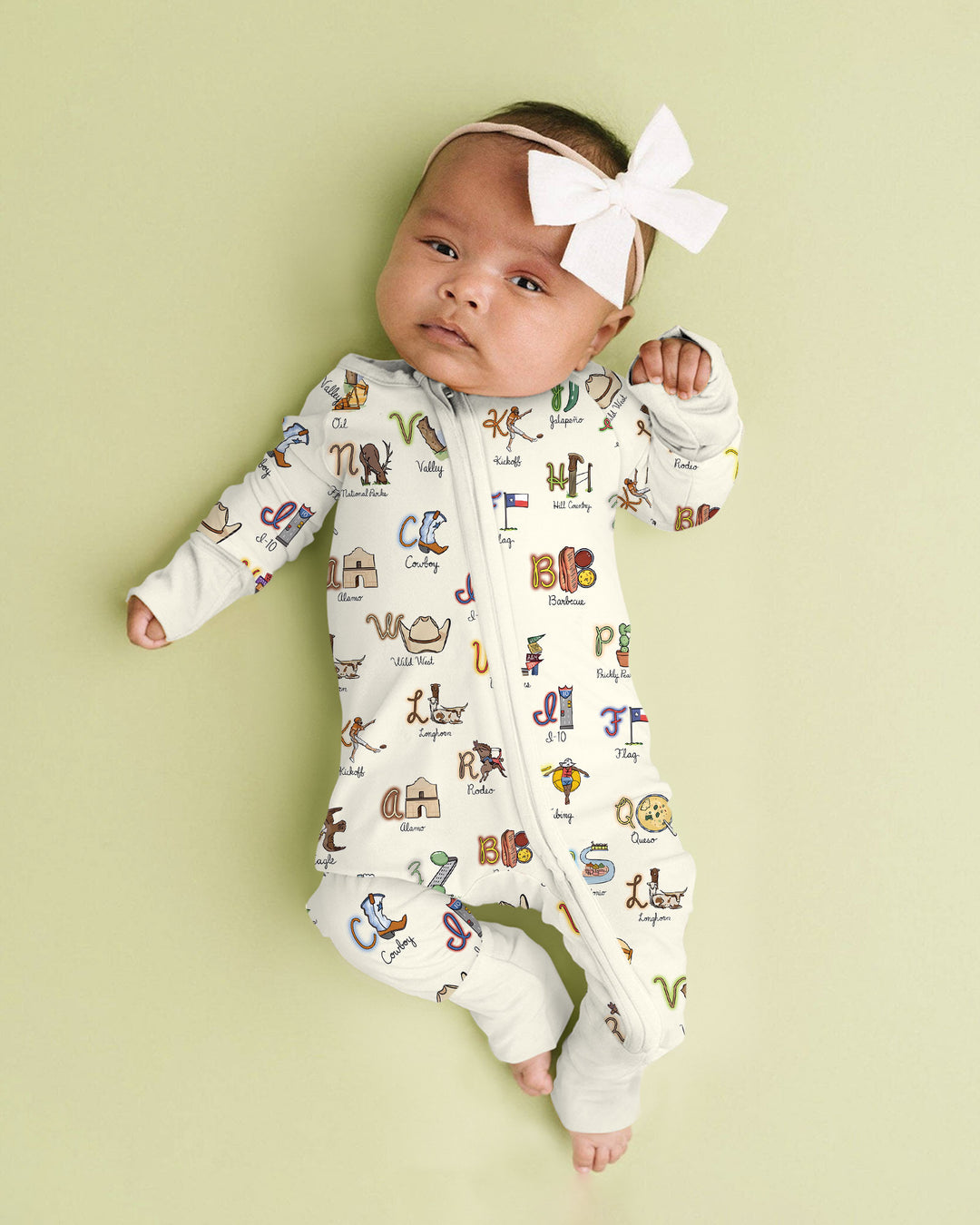 Texas Alphabet Bamboo Convertible Zippy