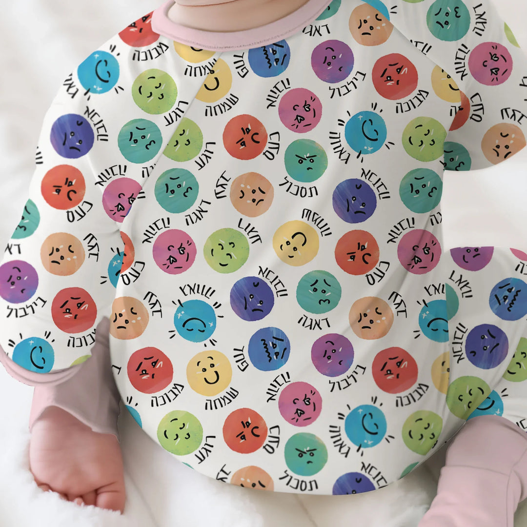 Gerippte Babykleidung mit individuellem Foto - Weich &amp; Skizzenhaft