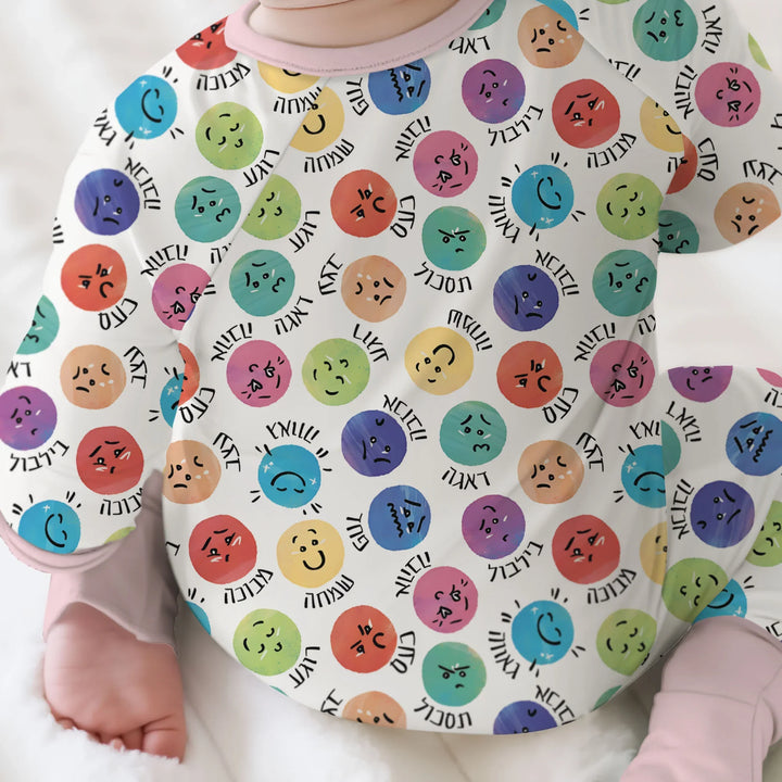 Gerippte Babykleidung mit individuellem Foto - Weich &amp; Skizzenhaft