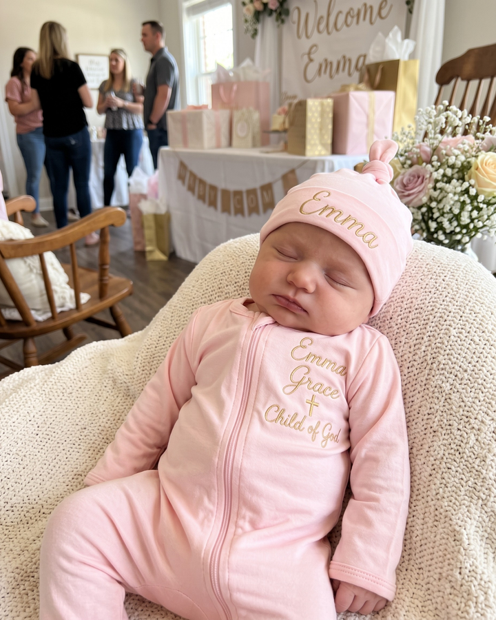 Gerippte Babykleidung mit individuellem Foto - Weich &amp; Skizzenhaft