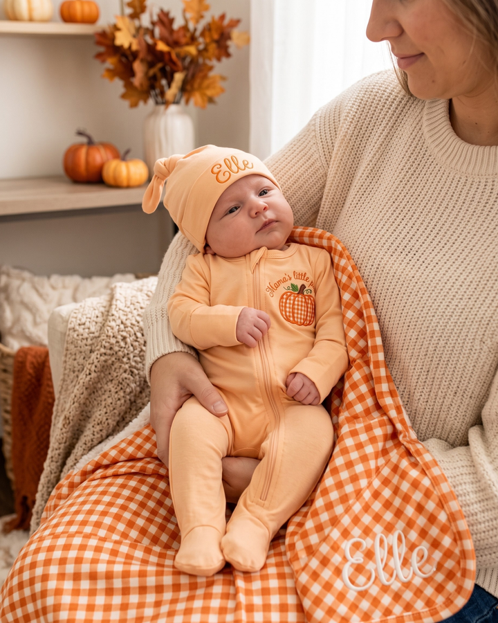Gerippte Babykleidung mit individuellem Foto - Weich &amp; Skizzenhaft